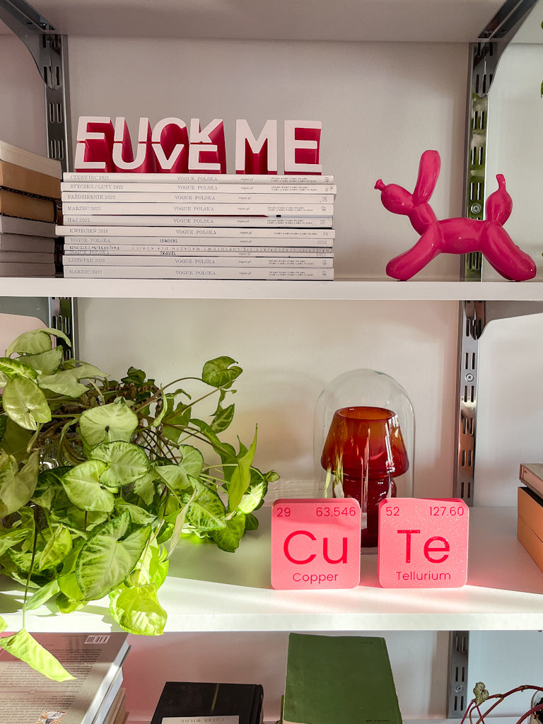 Tabliczki chemiczne CUTE – dekoracje i podkładki 2 szt