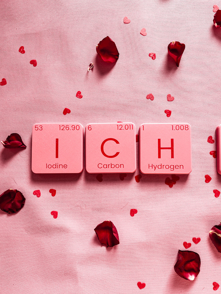 Tabliczki chemiczne ICH LIBE – dekoracje i podkładki 5 szt